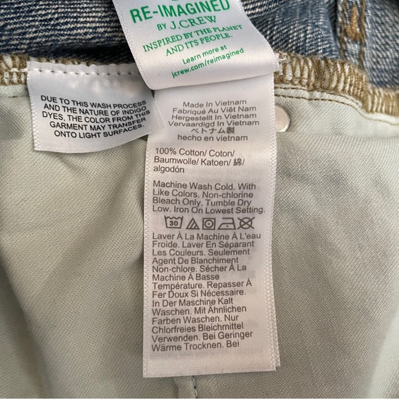 J. Crew Mid-Rise Straight Jeans Women's Size 27 in 1984 Rigid Cecilia Wash CC632 - Picture 11 of 12
